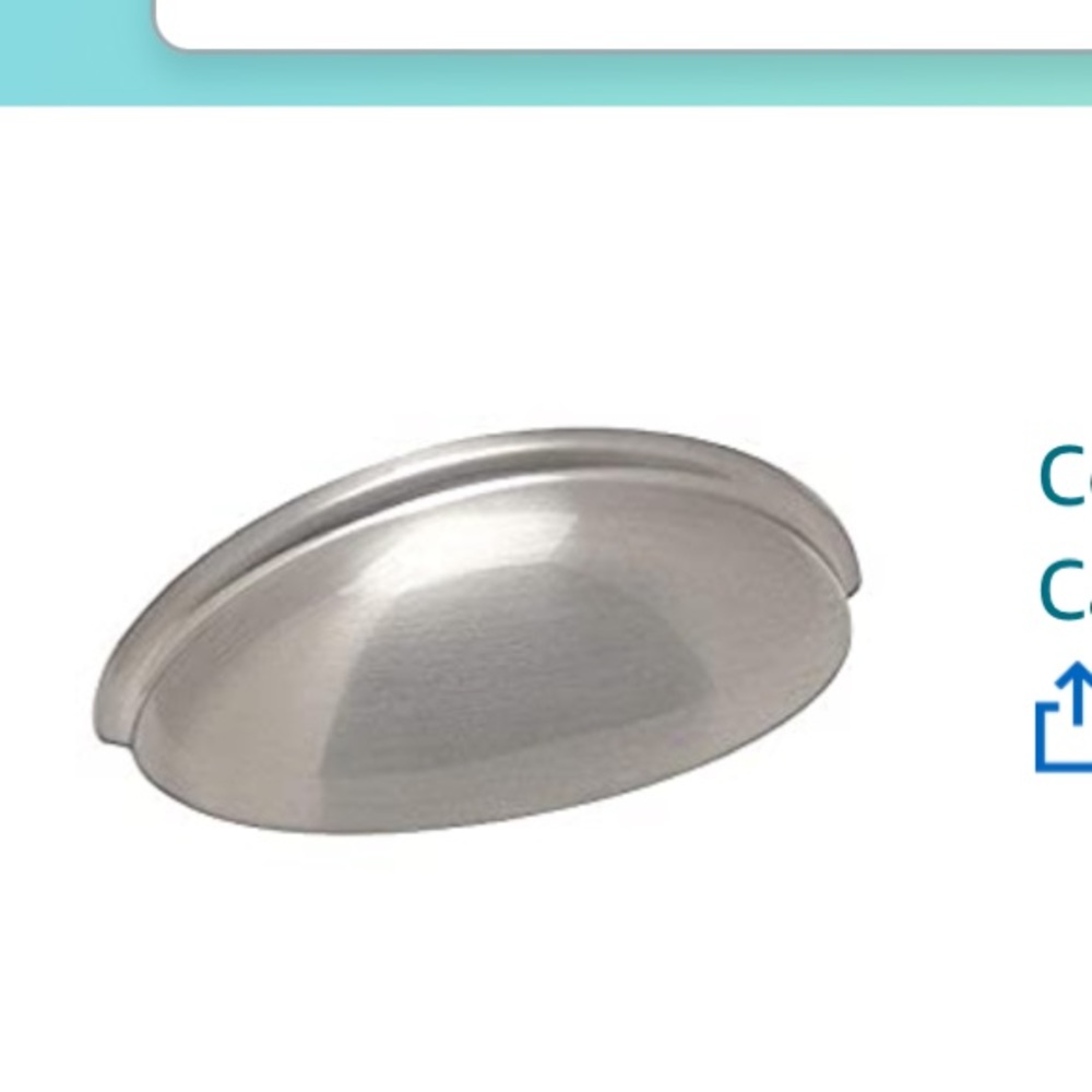 Satin Nickel Cup Cabinet Knobs